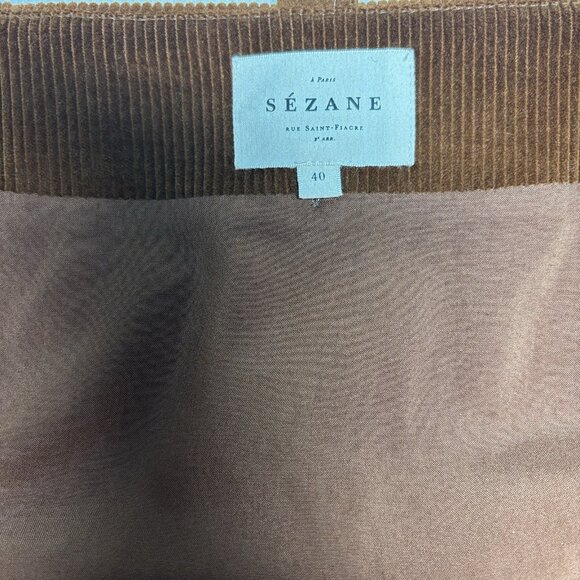 Sezane Brown Corduroy Mini Skirt - Picture 4 of 6